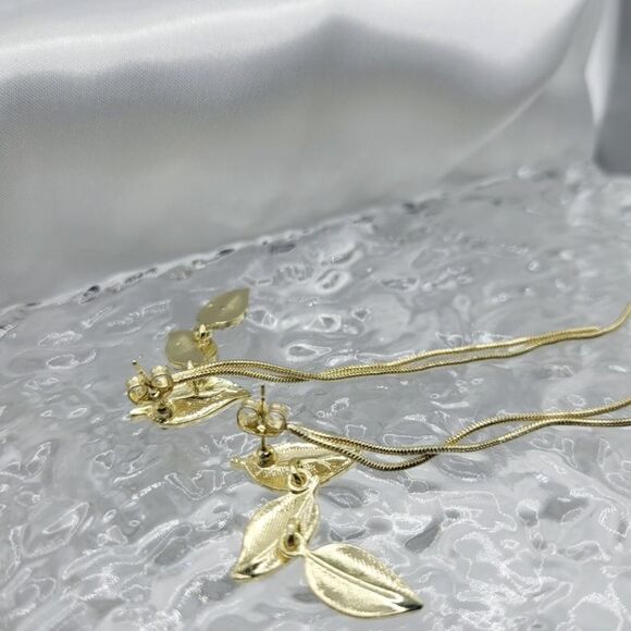 2/$20 Brand New Gold Leafs Earrings - Picture 4 of 4